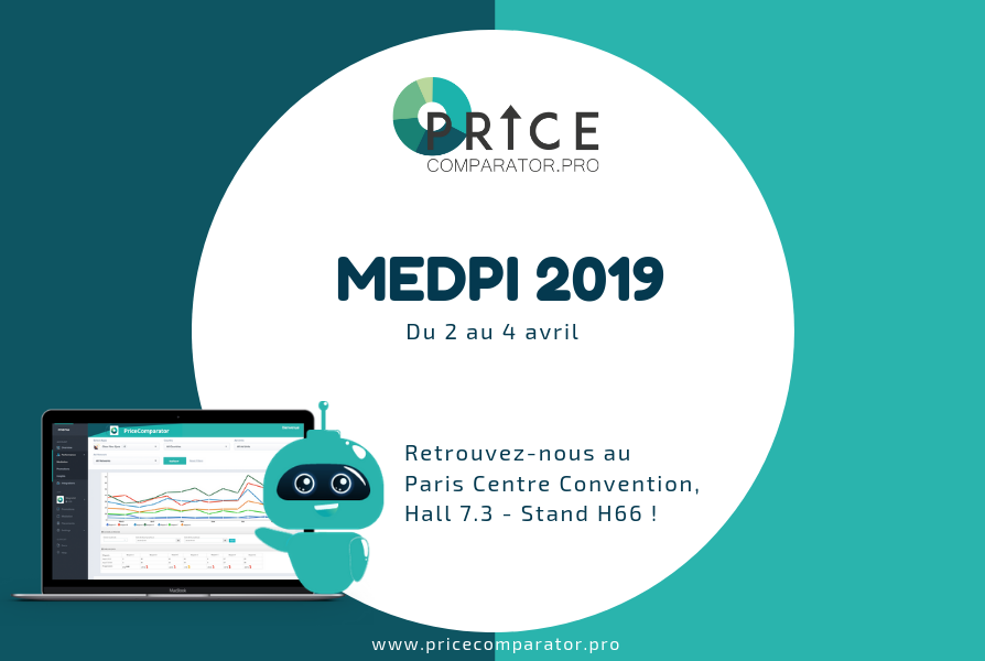 Du 2 au 4 avril 2019, retrouvez PriceComparator sur le salon MedPi, hall 7.3, stand H66