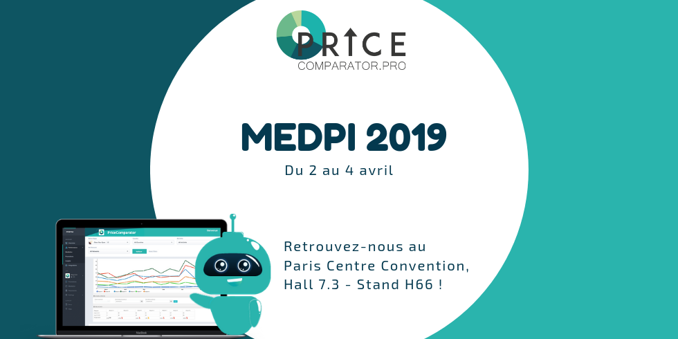 Du 2 au 4 avril 2019, retrouvez PriceComparator sur le salon MedPi, hall 7.3, stand H66